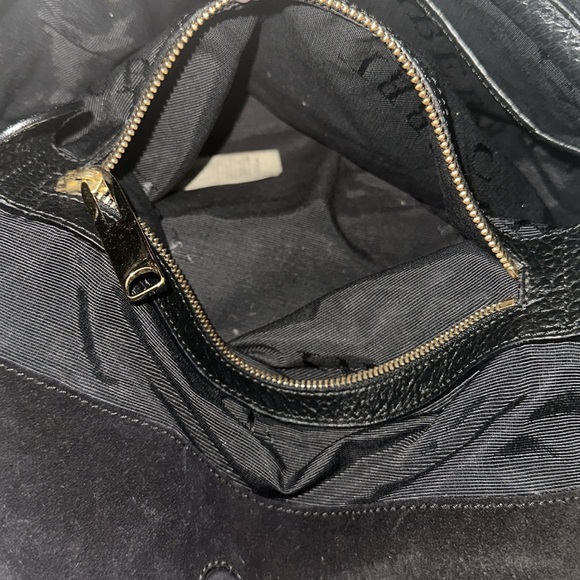 Burberry heritage check grain leather hobo - Picture 7 of 9